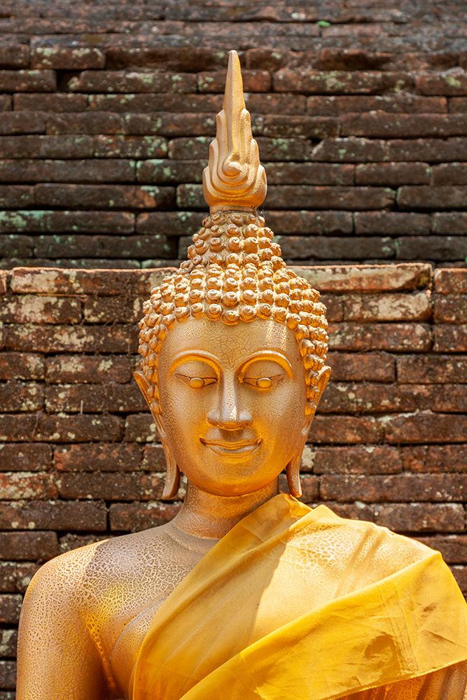 Chiang Mai- Thailand. Wat Lok Moli. Buddha statue. art print by Tom Haseltine for $57.95 CAD